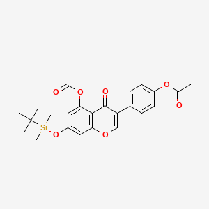 4',5-Di-O-acetyl-7-O-tert-butyldimethylsilyl Genistein
