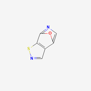 molecular formula C6H2N2OS B590338 4,7-Epoxy[1,2]thiazolo[5,4-c]pyridine CAS No. 128734-29-2