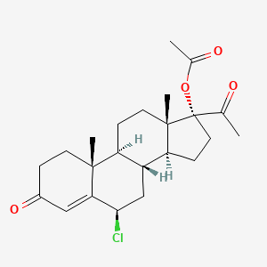 molecular formula C23H31ClO4 B590339 6beta-Chloro-17-acetoxyprogesterone CAS No. 2658-74-4