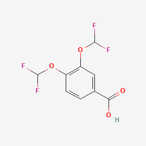 molecular formula C9H6F4O4 B590380 3,4-Bis(difluoromethoxy)benzoic acid CAS No. 162401-60-7