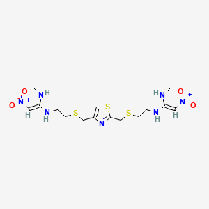 molecular formula C15H25N7O4S3 B590409 Nizatidine EP Impurity F CAS No. 1193434-62-6