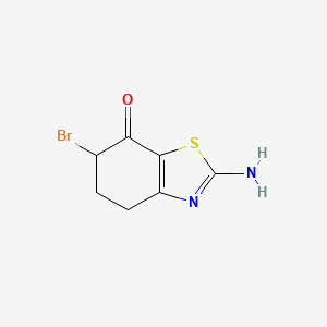 molecular formula C7H7BrN2OS B590418 2-Amino-6-bromo-5,6-dihydro-7(4H)-benzothiazolone CAS No. 1001648-73-2