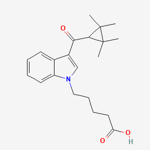 molecular formula C21H27NO3 B590443 UR-144 N-pentanoic acid CAS No. 1451369-33-7