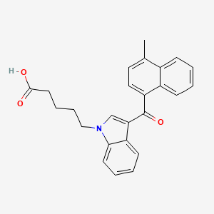 5-[3-(4-methylnaphthalene-1-carbonyl)indol-1-yl]pentanoic acid