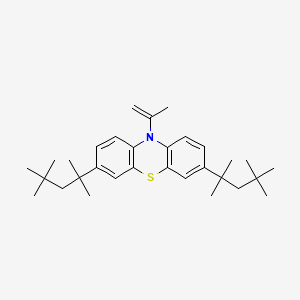 10-(Prop-1-en-2-yl)-3,7-bis(2,4,4-trimethylpentan-2-yl)-10H-phenothiazine