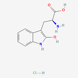 molecular formula C11H13ClN2O3 B590462 2-Hydroxy L-Tryptophan Hydrochloride CAS No. 881025-90-7