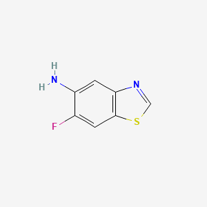 molecular formula C7H5FN2S B590469 6-Fluorobenzo[d]thiazol-5-amine CAS No. 127682-36-4