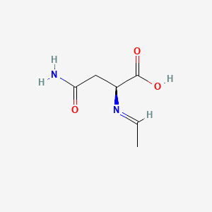 (S)-4-Amino-2-(ethylideneamino)-4-oxobutanoic acid