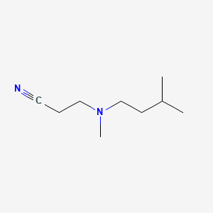 3-[Methyl(3-methylbutyl)amino]propanenitrile