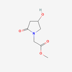 molecular formula C7H11NO4 B590516 Methyl 2-(4-hydroxy-2-oxopyrrolidin-1-yl)acetate CAS No. 85614-52-4