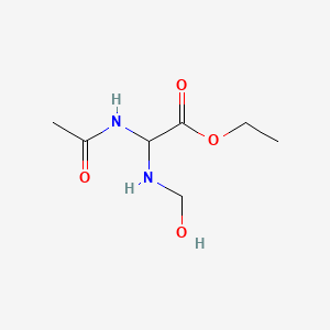 molecular formula C7H14N2O4 B590530 Ethyl acetamido[(hydroxymethyl)amino]acetate CAS No. 133873-16-2