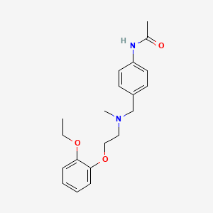molecular formula C20H26N2O3 B5905369 N-(4-{[[2-(2-ethoxyphenoxy)ethyl](methyl)amino]methyl}phenyl)acetamide 