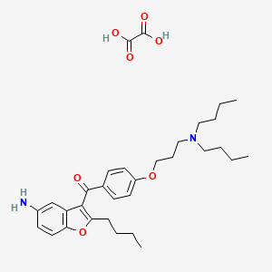 (5-Amino-2-butylbenzofuran-3-yl)(4-(3-(dibutylamino)propoxy)phenyl)methanone oxalate