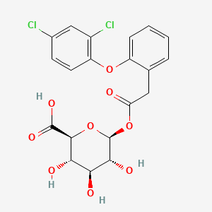molecular formula C20H18Cl2O9 B590565 Fenclofenac glucuronide CAS No. 77182-37-7