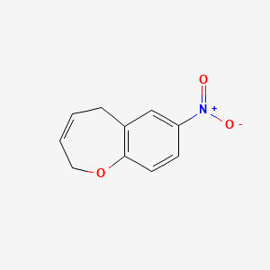 molecular formula C10H9NO3 B590615 7-Nitro-2,5-dihydro-1-benzoxepine CAS No. 127283-65-2