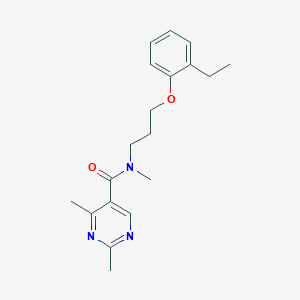 molecular formula C19H25N3O2 B5906413 N-[3-(2-ethylphenoxy)propyl]-N,2,4-trimethylpyrimidine-5-carboxamide 