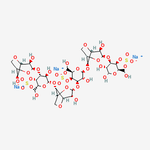 molecular formula C36H56Na3O37S3 B590655 Neocarrabiose-4 1,3,5-tri-O-sulphate(na+) CAS No. 133628-76-9