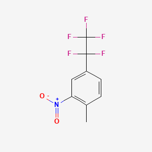molecular formula C9H6F5NO2 B590673 1-Methyl-2-nitro-4-(perfluoroethyl)benzene CAS No. 134302-31-1