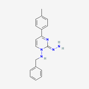 1-(Benzylamino)-2-hydrazono-4-(p-tolyl)pyrimidine