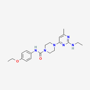 molecular formula C20H28N6O2 B5907044 N-(4-ethoxyphenyl)-4-[2-(ethylamino)-6-methylpyrimidin-4-yl]piperazine-1-carboxamide 