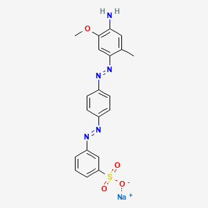 3-[[4-[(4-Amino-5-methoxy-2-methylphenyl)azo]phenyl]azo]benzenesulfonic acid sodium salt