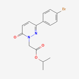 molecular formula C15H15BrN2O3 B5907275 propan-2-yl [3-(4-bromophenyl)-6-oxopyridazin-1(6H)-yl]acetate 