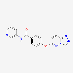 molecular formula C17H12N6O2 B5907289 N-(pyridin-3-yl)-4-([1,2,4]triazolo[4,3-b]pyridazin-6-yloxy)benzamide 