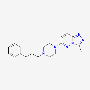 1-{3-Methyl-[1,2,4]triazolo[4,3-b]pyridazin-6-yl}-4-(3-phenylpropyl)piperazine