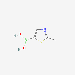 molecular formula C4H6BNO2S B590767 (2-Methylthiazol-5-yl)boronic acid CAS No. 1190875-47-8