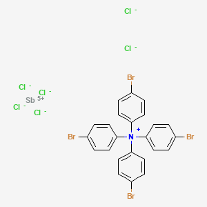 molecular formula C18H18Br3Cl6NO18Sb6-10 B590768 Tris(4-bromophenyl)ammoniumyl hexachloroantimonate CAS No. 128881-56-1