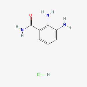 molecular formula C7H10ClN3O B590785 2,3-Diaminobenzamide hydrochloride CAS No. 912445-34-2