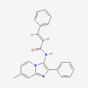 molecular formula C23H19N3O B5907890 N-(7-methyl-2-phenylimidazo[1,2-a]pyridin-3-yl)-3-phenylacrylamide 