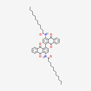 dodecanamide, N,N'-(9,9',10,10'-tetrahydro-9,9',10,10'-tetraoxo(1,1'-bianthracene)-4,4'-diyl)bis-