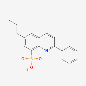 8-Quinolinesulfonic acid,2-phenyl-6-propyl-