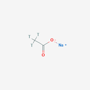 molecular formula C2H4NaO2 B590793 Acetic acid, sodium salt, [3H] CAS No. 129085-74-1