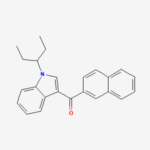 molecular formula C24H23NO B590829 naphthalen-2-yl-(1-pentan-3-ylindol-3-yl)methanone CAS No. 1869959-37-4
