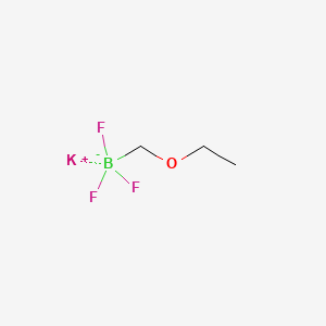 molecular formula C3H7BF3KO B590832 Potassium (ethoxymethyl)trifluoroborate CAS No. 910251-12-6