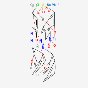 molecular formula C36H24ClCoN5Na2O9S+2 B590849 Cobaltate(2-), (1-((5-chloro-2-hydroxyphenyl)azo)-2-naphthalenolato(2-))(3-hydroxy-4-((2-hydroxy-1-naphthalenyl)azo)-7-nitro-1-naphthalenesulfonato(3-))-, disodium CAS No. 125378-88-3