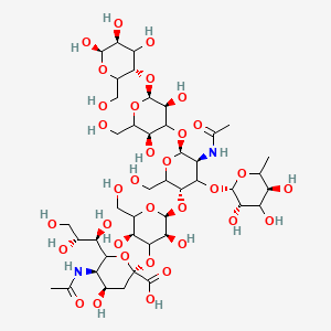 molecular formula C43H72N2O33 B590907 Pubchem_53384435 CAS No. 127923-85-7