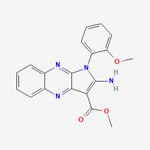 molecular formula C19H16N4O3 B5909204 methyl 2-amino-1-(2-methoxyphenyl)-1H-pyrrolo[2,3-b]quinoxaline-3-carboxylate 