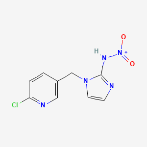 molecular formula C9H8ClN5O2 B590926 Imidacloprid-olefin CAS No. 115086-54-9