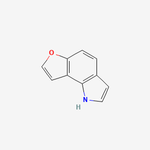 molecular formula C10H7NO B590931 1h-Furo[2,3-g]indole CAS No. 131238-25-0