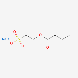 molecular formula C6H11NaO5S B591022 Sodium;2-butanoyloxyethanesulfonate CAS No. 61789-32-0
