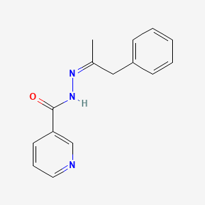 molecular formula C15H15N3O B5910276 N-[(Z)-1-phenylpropan-2-ylideneamino]pyridine-3-carboxamide 