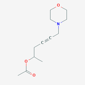 molecular formula C12H19NO3 B5910402 6-(Morpholin-4-yl)hex-4-yn-2-yl acetate 