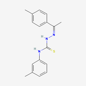 molecular formula C17H19N3S B5910480 N~1~-(3-METHYLPHENYL)-2-[(Z)-1-(4-METHYLPHENYL)ETHYLIDENE]-1-HYDRAZINECARBOTHIOAMIDE 