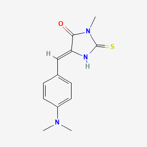 molecular formula C13H15N3OS B5910659 (5Z)-5-{[4-(DIMETHYLAMINO)PHENYL]METHYLIDENE}-3-METHYL-2-SULFANYLIDENEIMIDAZOLIDIN-4-ONE 