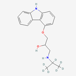 molecular formula C18H22N2O2 B591084 Carazolol D7 CAS No. 1173021-02-7