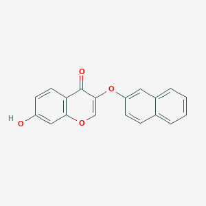 molecular formula C19H12O4 B5910874 7-hydroxy-3-(naphthalen-2-yloxy)-4H-chromen-4-one 
