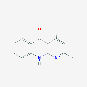 molecular formula C14H12N2O B5910977 2,4-dimethylbenzo[b][1,8]naphthyridin-5(10H)-one 